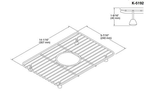 Amazon.com: KOHLER K_5192-ST Small Stainless Steel Sink Rack for K